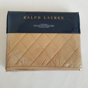 Ralph Lauren Cromwell Modern Equestrian Quilted European Sham NWT